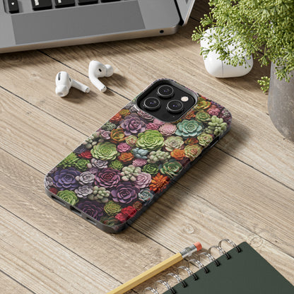 Succulent Desert Cactus Floral iPhone Case | Embrace the Beauty of Arid Elegance