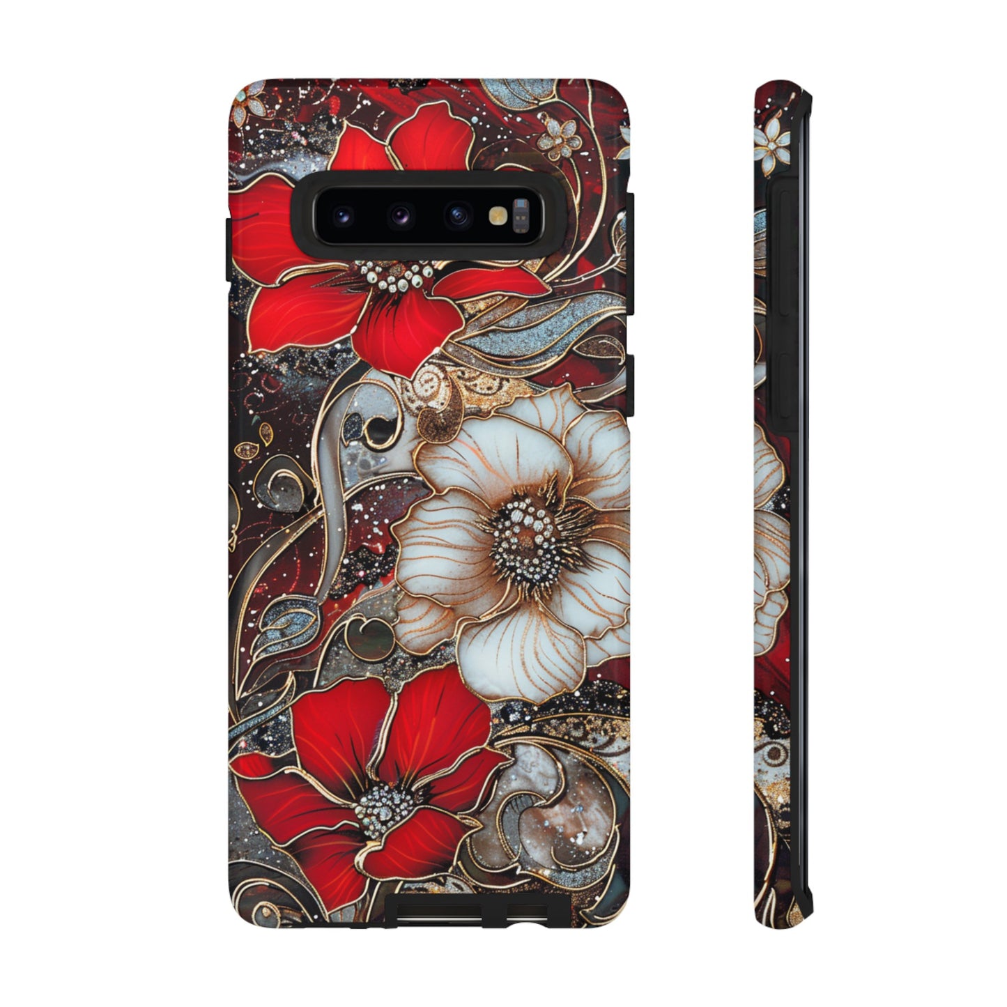 Stained Glass Floral Paisley Explosion Phone Case