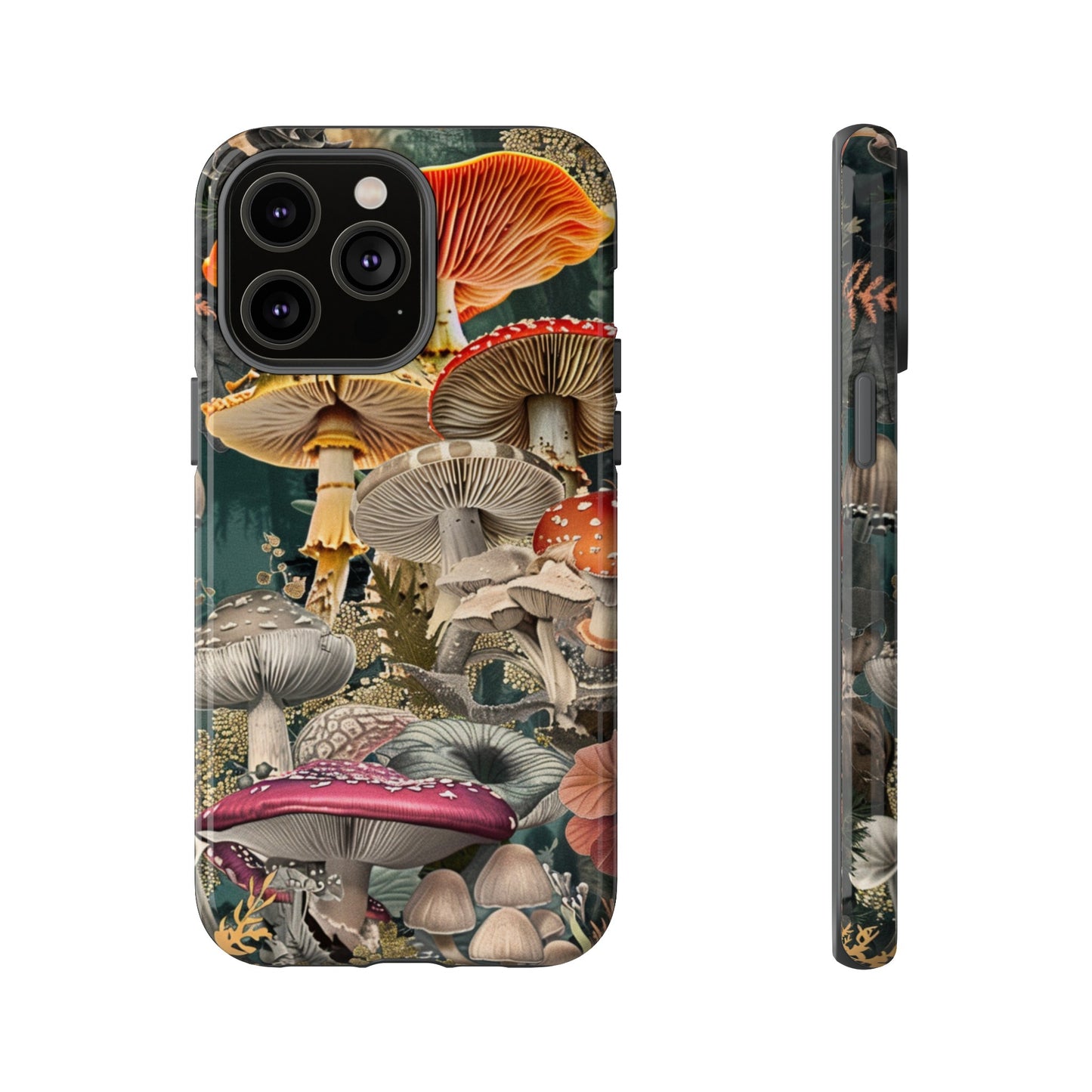 Vintage Illustration Mushroom Collage Phone Case