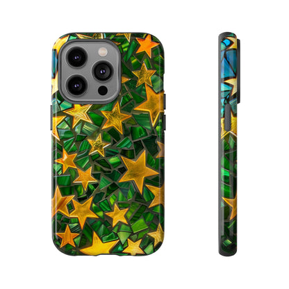 Green Celestial Stained Glass Mosaic Phone Case