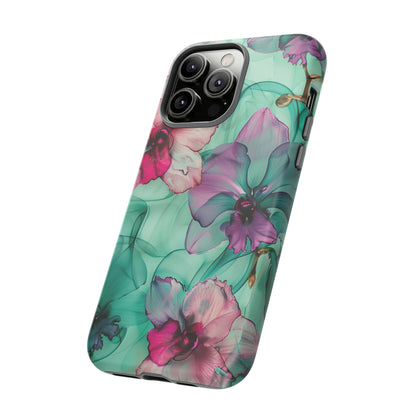 Watercolor Floral Orchids Phone Case