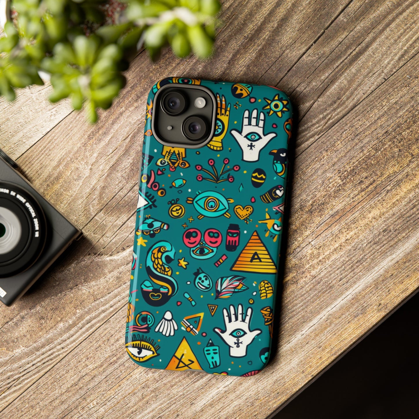 UFOs and Ancient Egypt Talisman Collage Phone Case