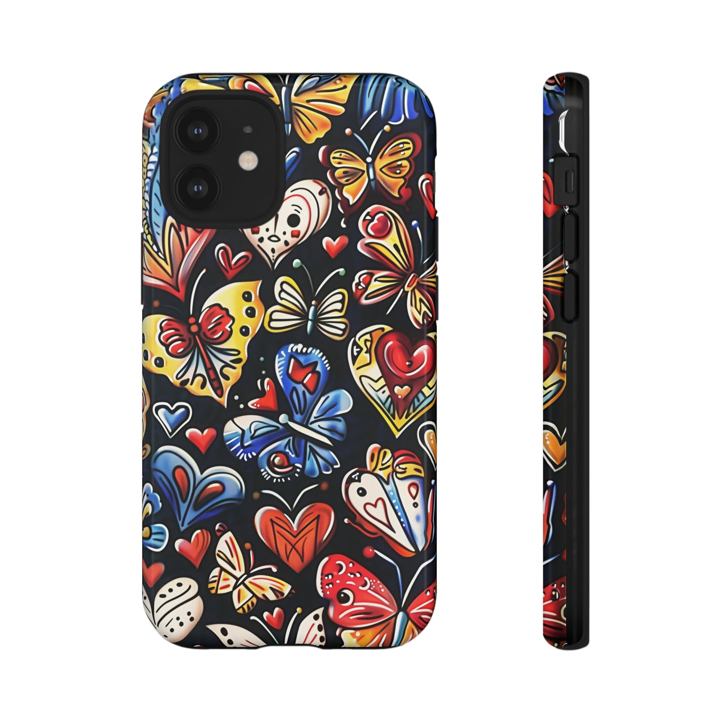 Butterfly Magic Hearts Phone Case