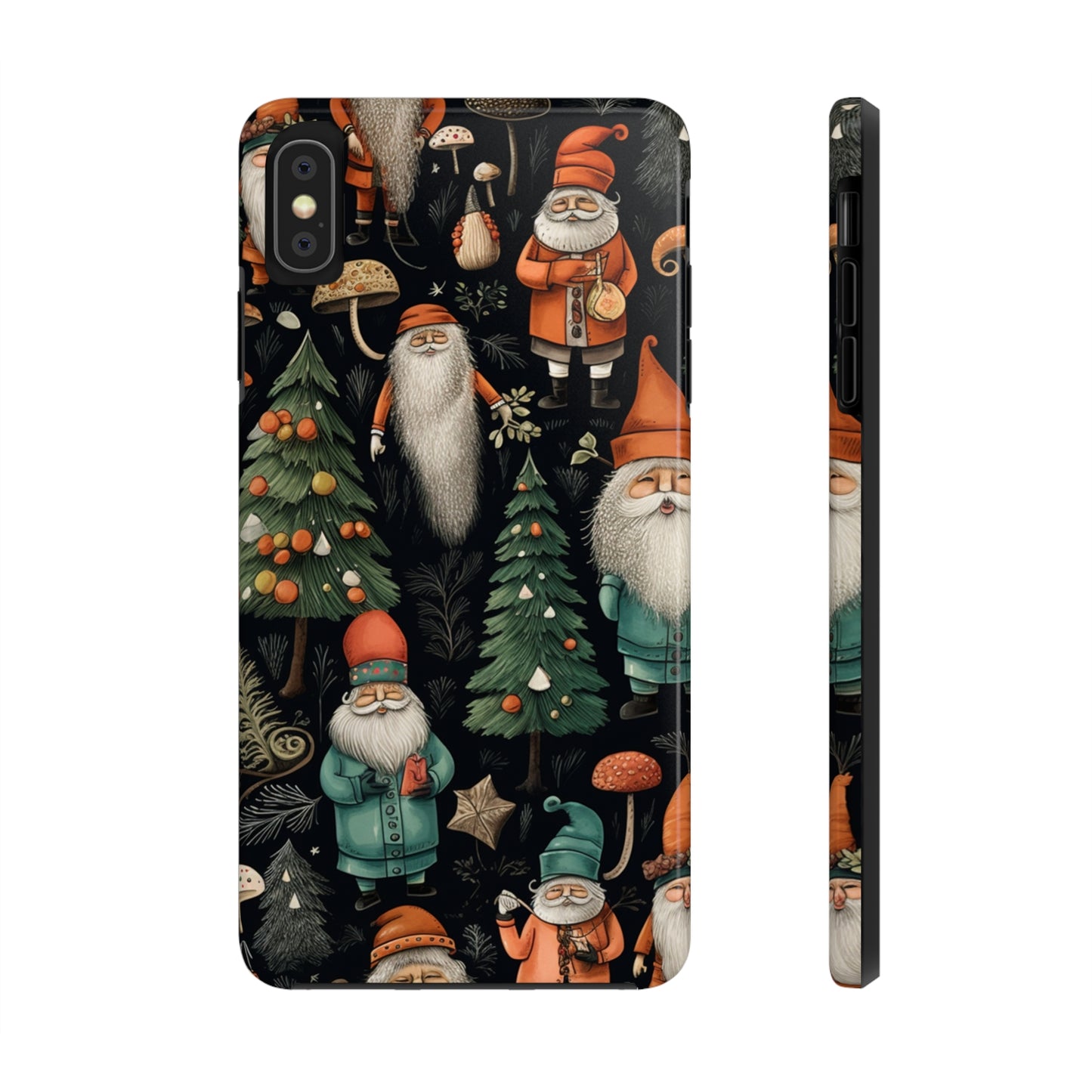 Vintage Santa Magic Mushroom Christmas Phone Case