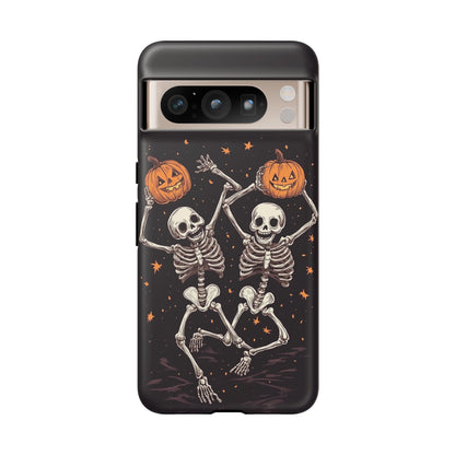 Dancing Skeletons with Jack-o'-Lanterns Phone Cover