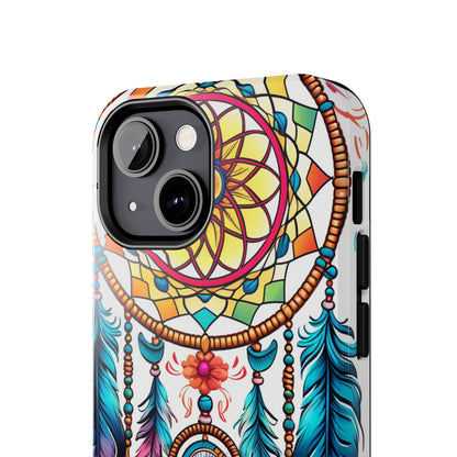 Psychedelic Native American Dreamcatcher iPhone Case | Fusion of Art and Cultural Heritage