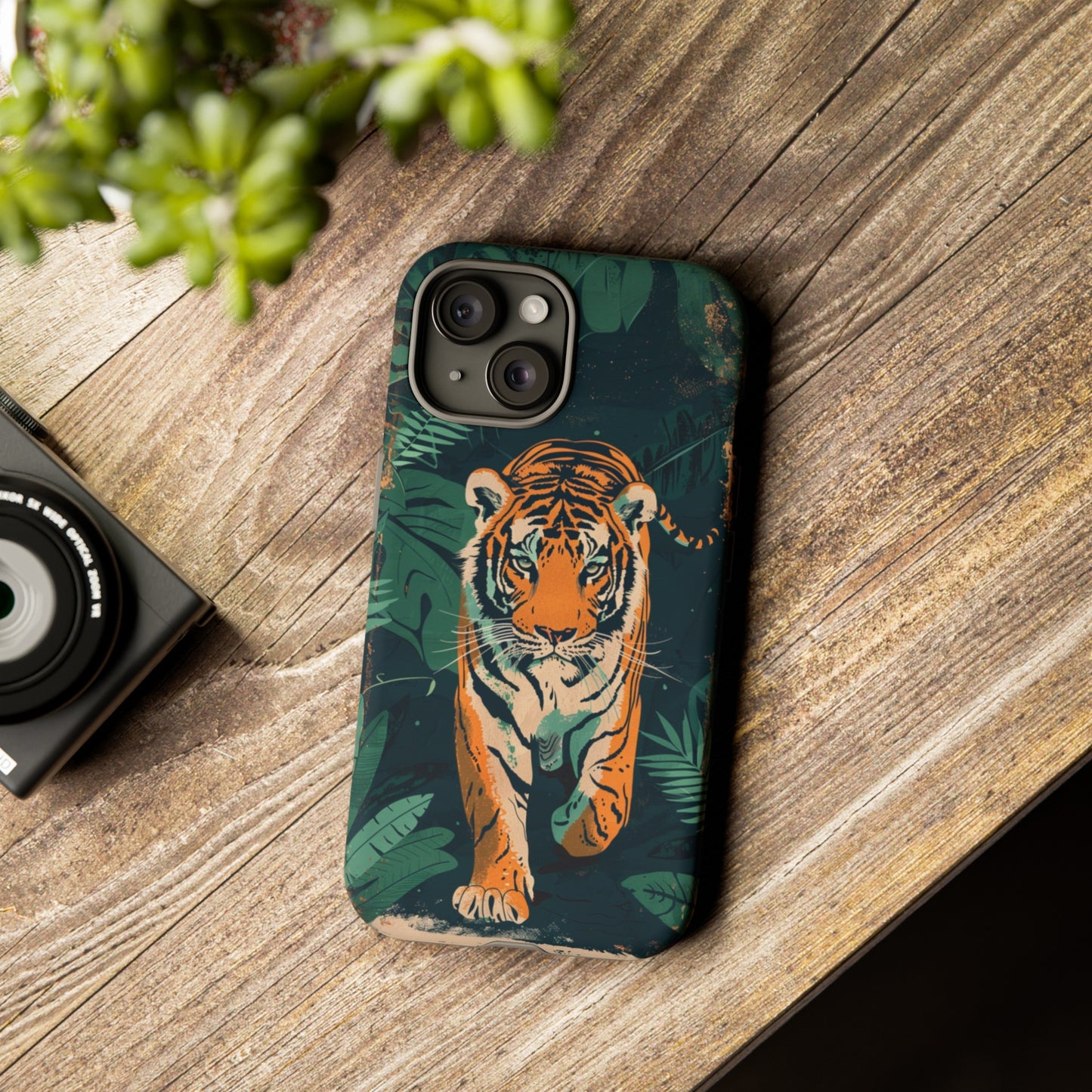 Retro Jungle Tiger Phone Case