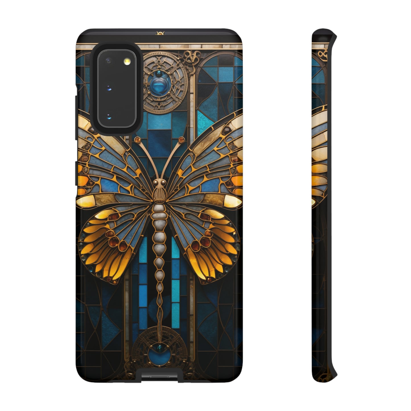 Stained Glass iPhone Butterfly Floral Aesthetic Art Nouveau