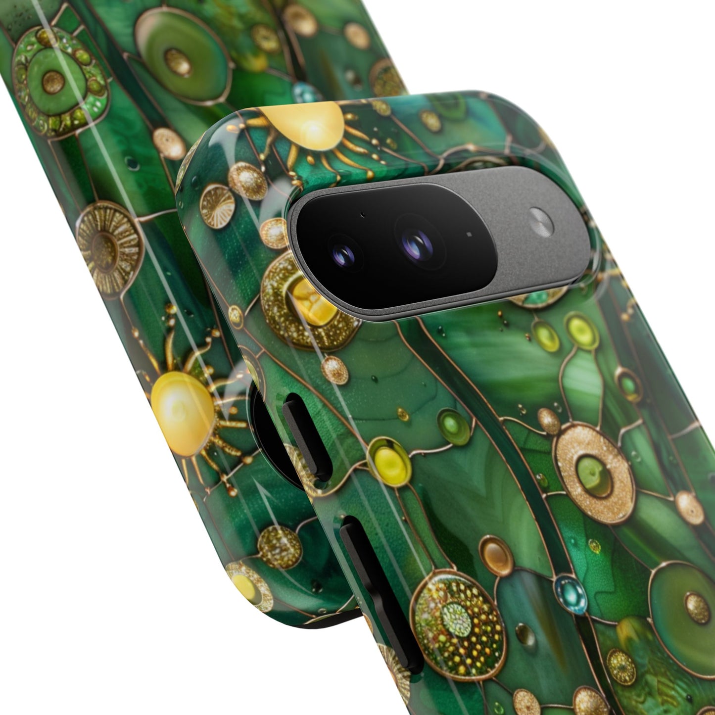 Green Celestial Stained Glass Mosaic Phone Case
