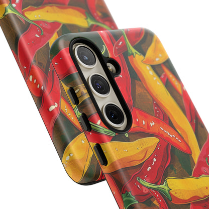 Yellow and Red Chili Peppers Phone Case