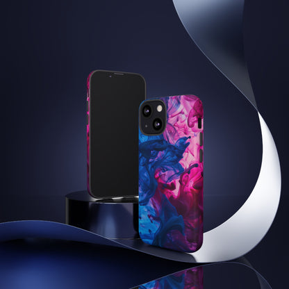 Magenta and Blue Color Explosion Phone Case