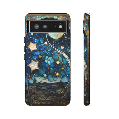 Boho Starry Night Stained Glass Artistry Phone Cover