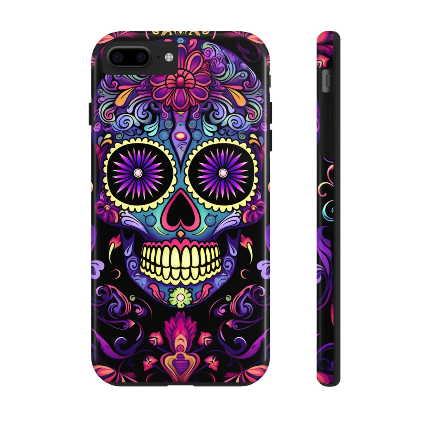 Sugar Skull iPhone Case | Dia de los Muertos Tough Case for iPhone 11, 12, 13