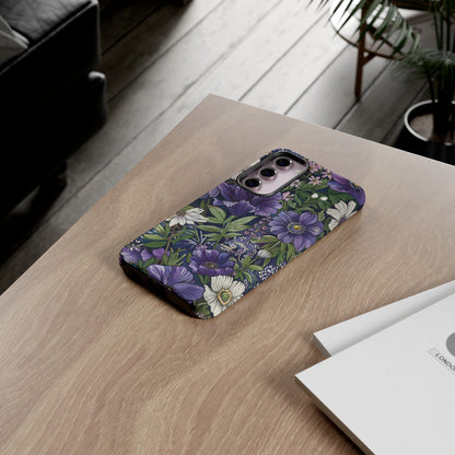 Floral Sage Purple Wildflower Phone Case