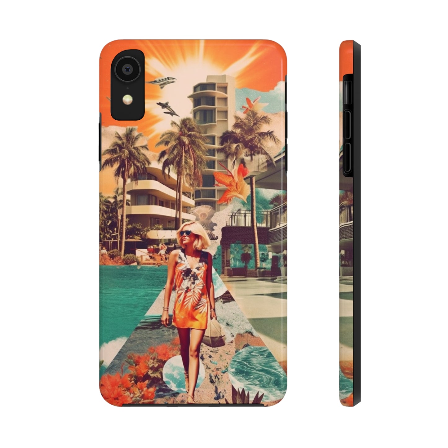 A Day at the Beach iPhone Tough Case | Embrace the Serenity of Coastal Living with Reliable Protection