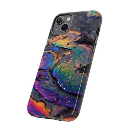 Opalescent Marbled Holographic Print Phone Case