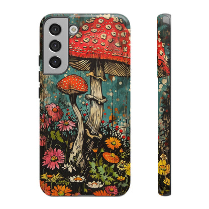 Trippy Magic Mushroom Retro Art Phone Case