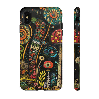 Retro 1960s Psychedelic Flowers Phone Case