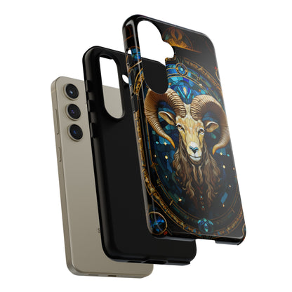 Aries Astrology Stained Glass Design Phone Case