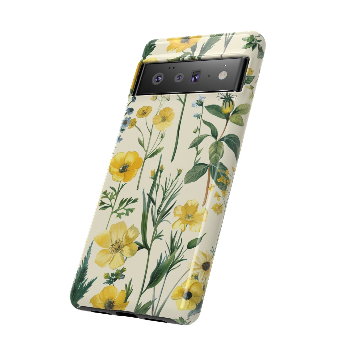 Floral Sage Yellow Wildflower Phone Case