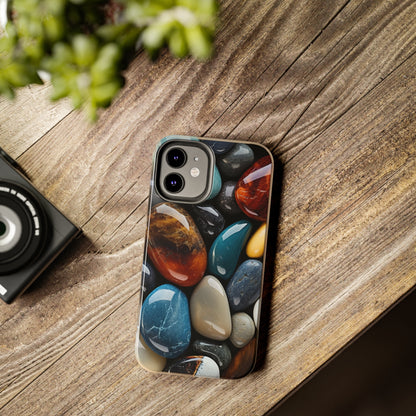 Glass Beach Rocks iPhone Case | Coastal Tranquility and Durable Protection