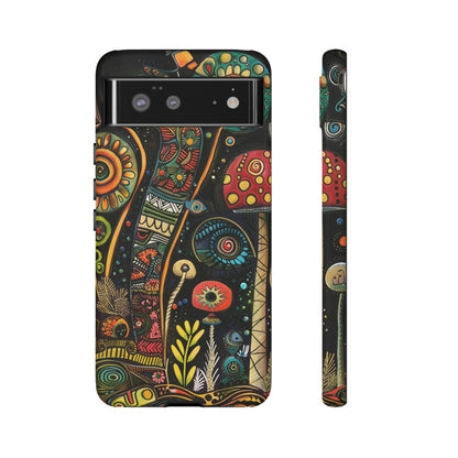 Retro 1960s Psychedelic Flowers Phone Case