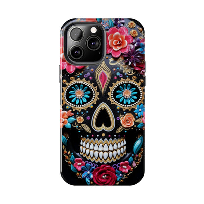 Sugar Skull iPhone Case | Celebrate Dia de los Muertos with Vibrant Elegance