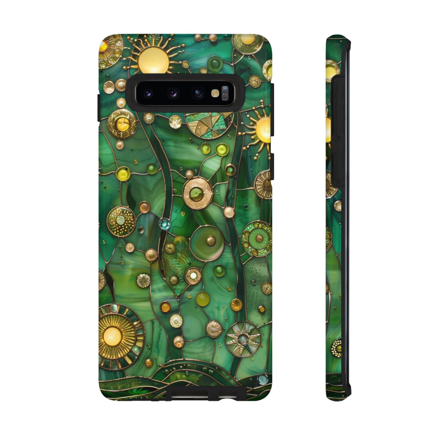 Green Celestial Stained Glass Mosaic Phone Case