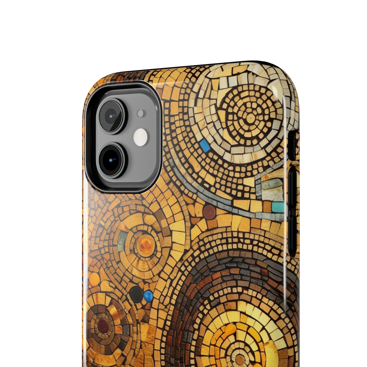 Golden Spiral Tile iPhone Case | Add Glamour and Elegance to Your Device