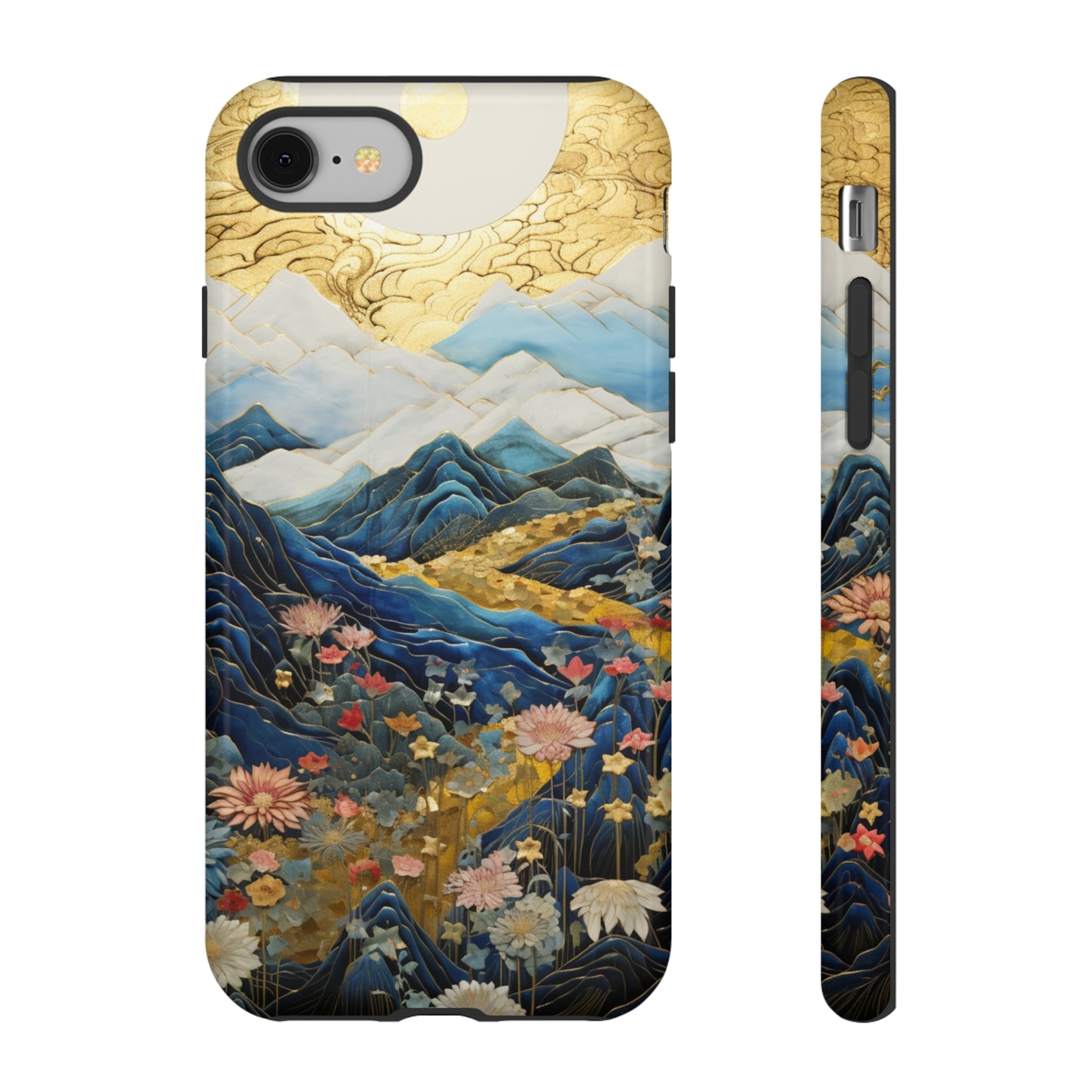 Chiyogami Floral Tough iPhone Case Japanese Boho