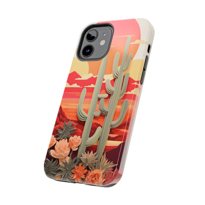 Cactus Desert Sunset iPhone Case