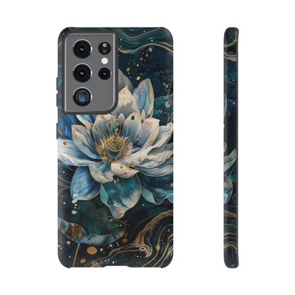 Zen Stained Glass Lotus Floral Design Phone Case