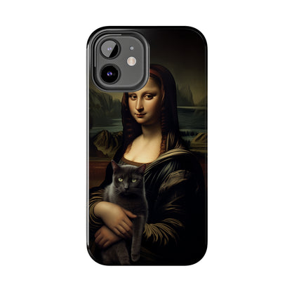 Mona Lisa with Cat iPhone Case | Art Phone Cases