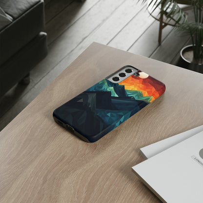 Mountain Abstract Tough Case | Embrace Nature's Beauty with a Durable Phone Case