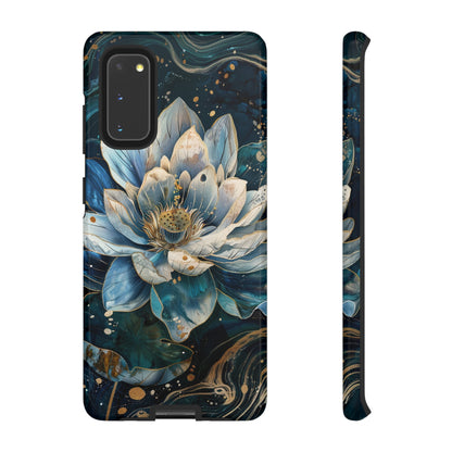 Zen Stained Glass Lotus Floral Design Phone Case