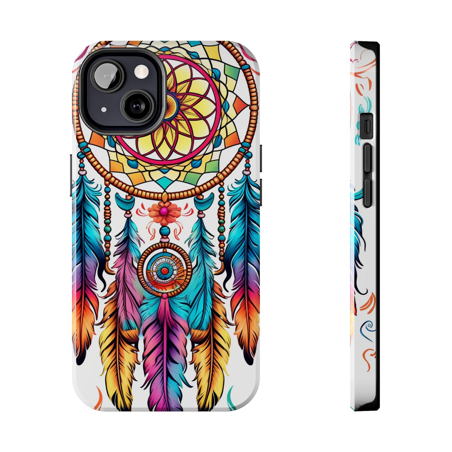 Psychedelic Native American Dreamcatcher iPhone Case | Fusion of Art and Cultural Heritage