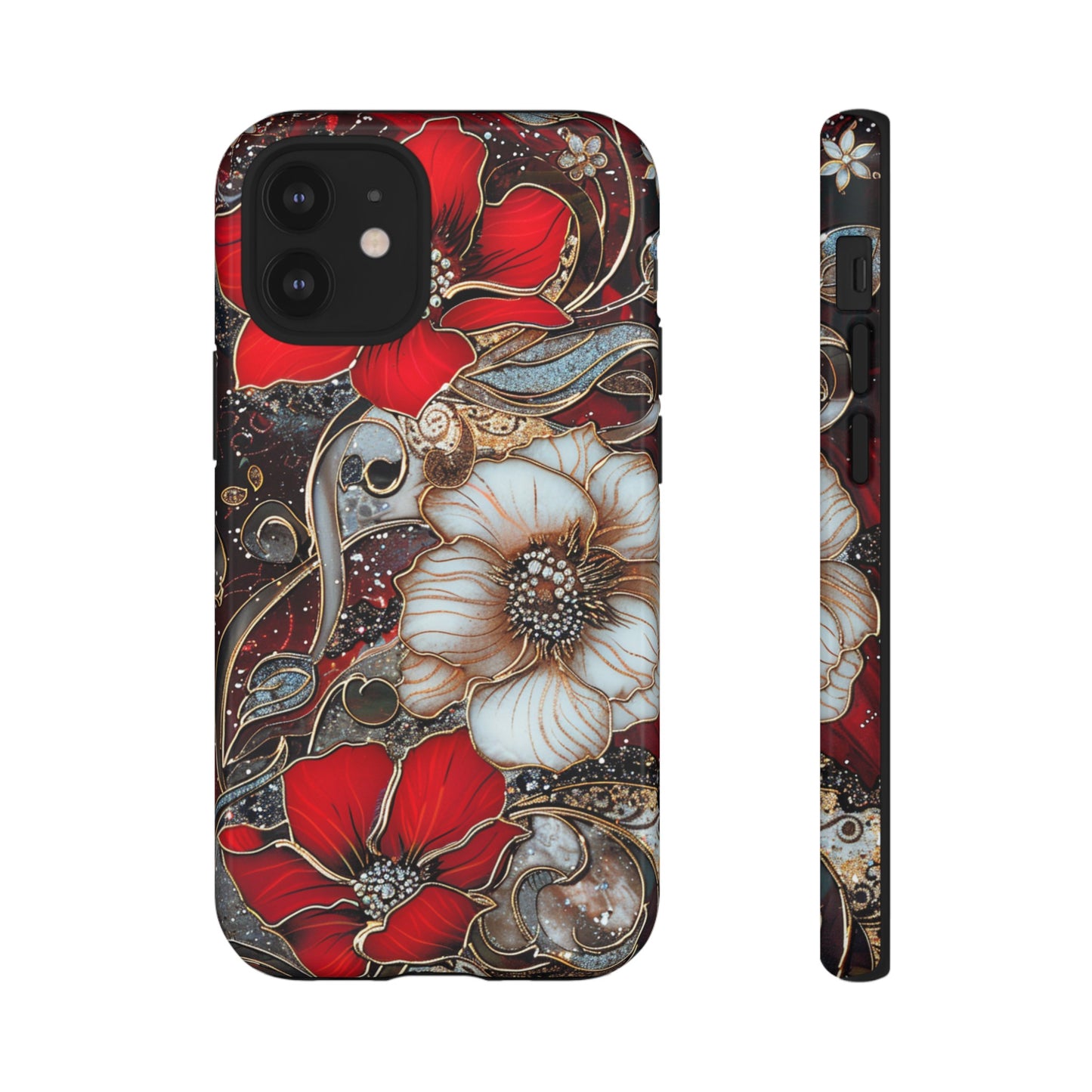 Stained Glass Floral Paisley Explosion Phone Case