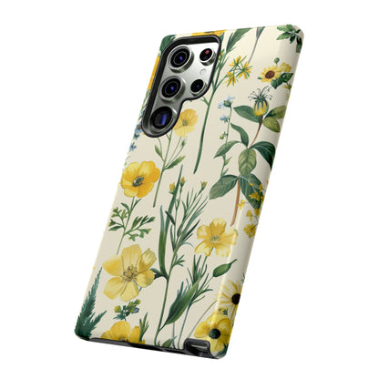 Floral Sage Yellow Wildflower Phone Case