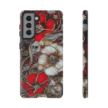 Stained Glass Floral Paisley Explosion Phone Case