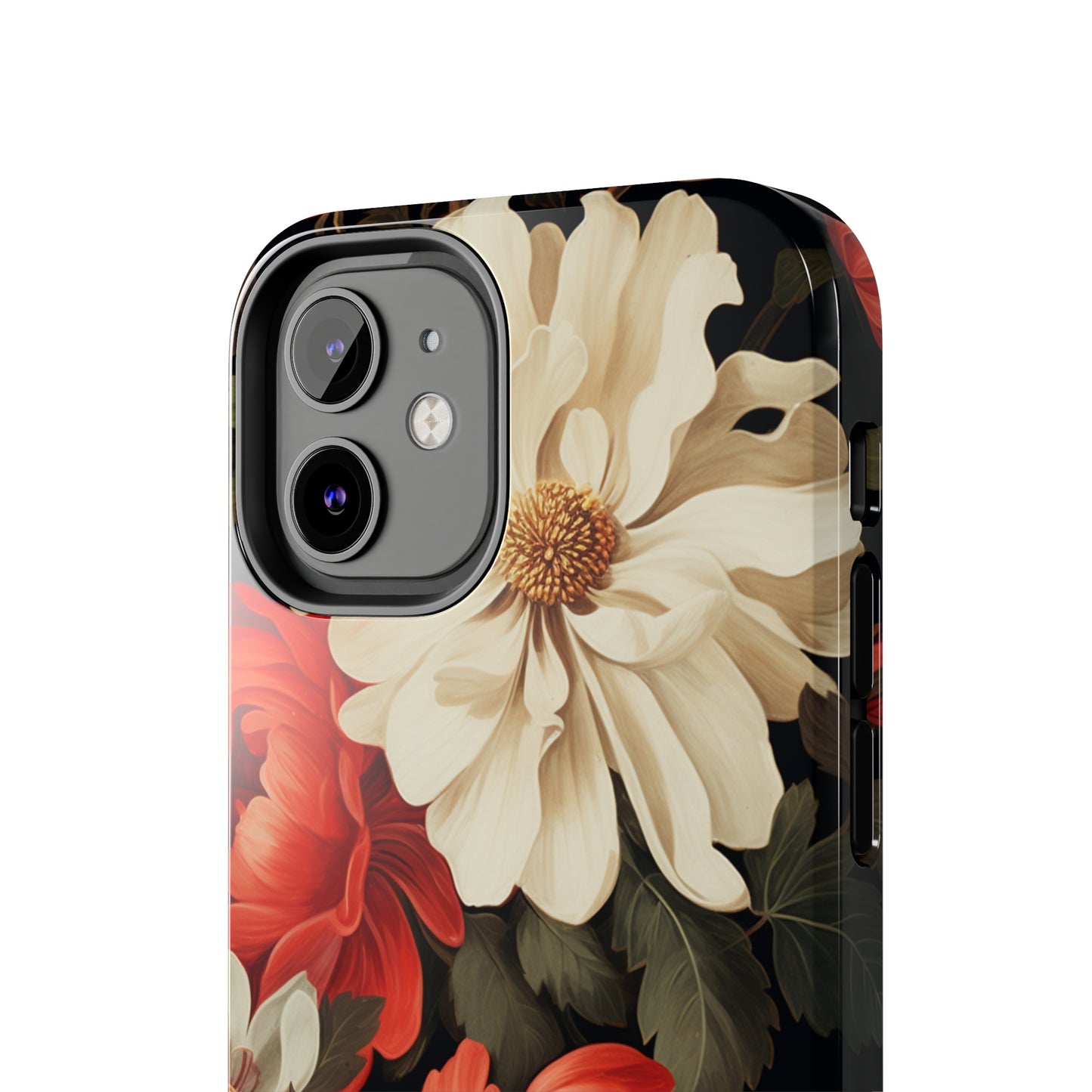 Vintage Floral Aesthetic Phone Tough Case Antique Print for iPhone 14 11 Pro 12 13 XR XS X 7+ 8 Boho Nature Flowers Cottage Core