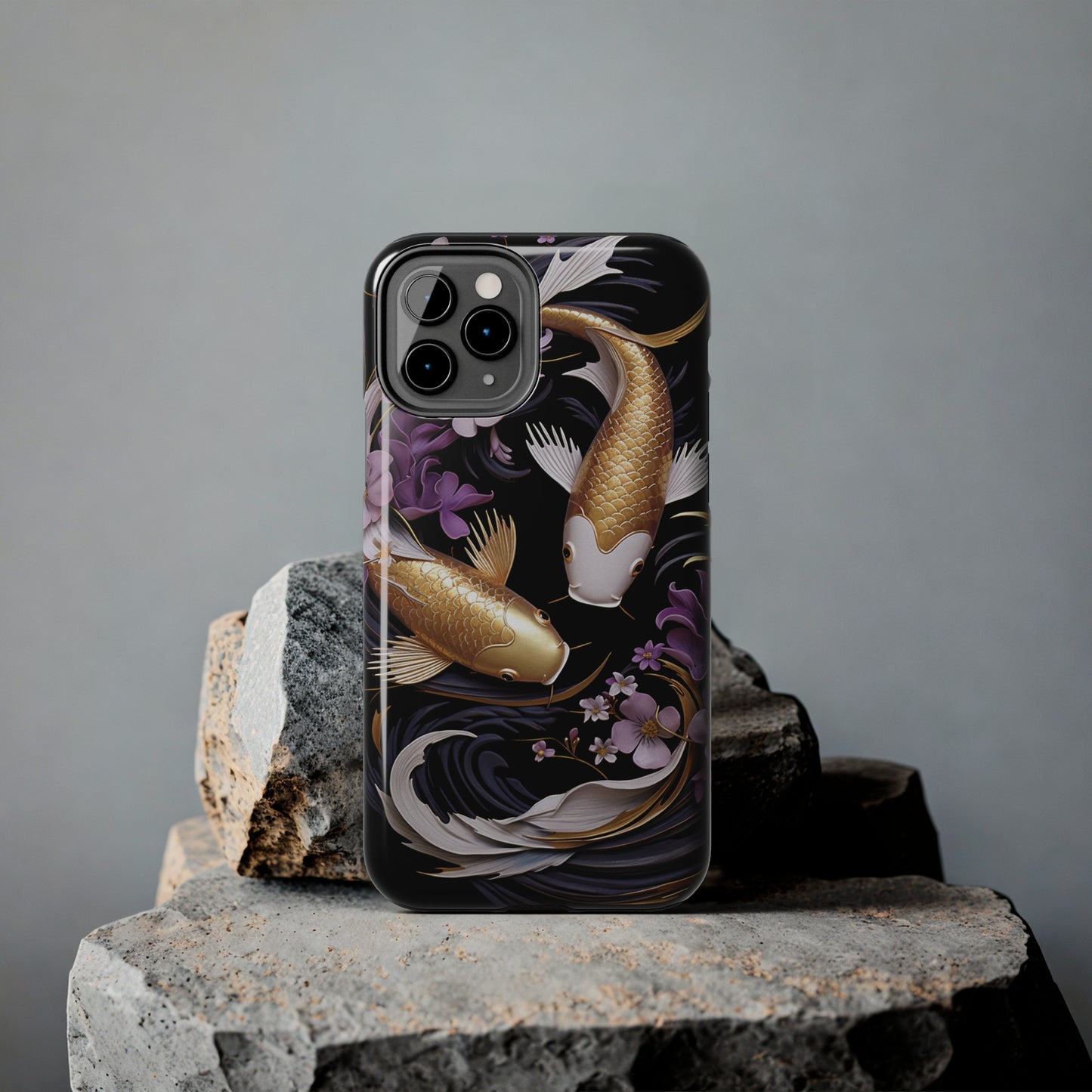 Graceful Flow: Koi Fish Inspired | Japanese Art Masterpiece iPhone Case