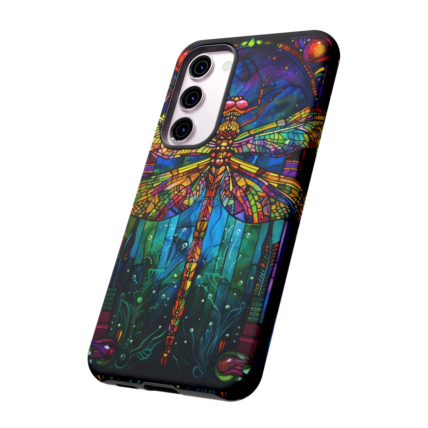 Art Deco Stained Glass Dragonfly Phone Cover