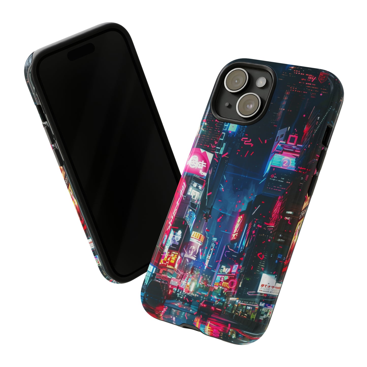 Cyberpunk Tokyo Cityscape Phone Case