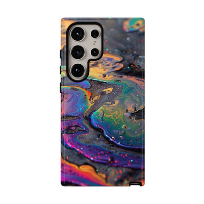 Opalescent Marbled Holographic Print Phone Case