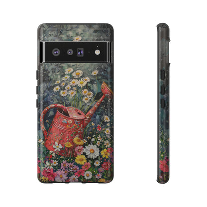 Flowers and Watering Can Floral Oil Painting Phone Case