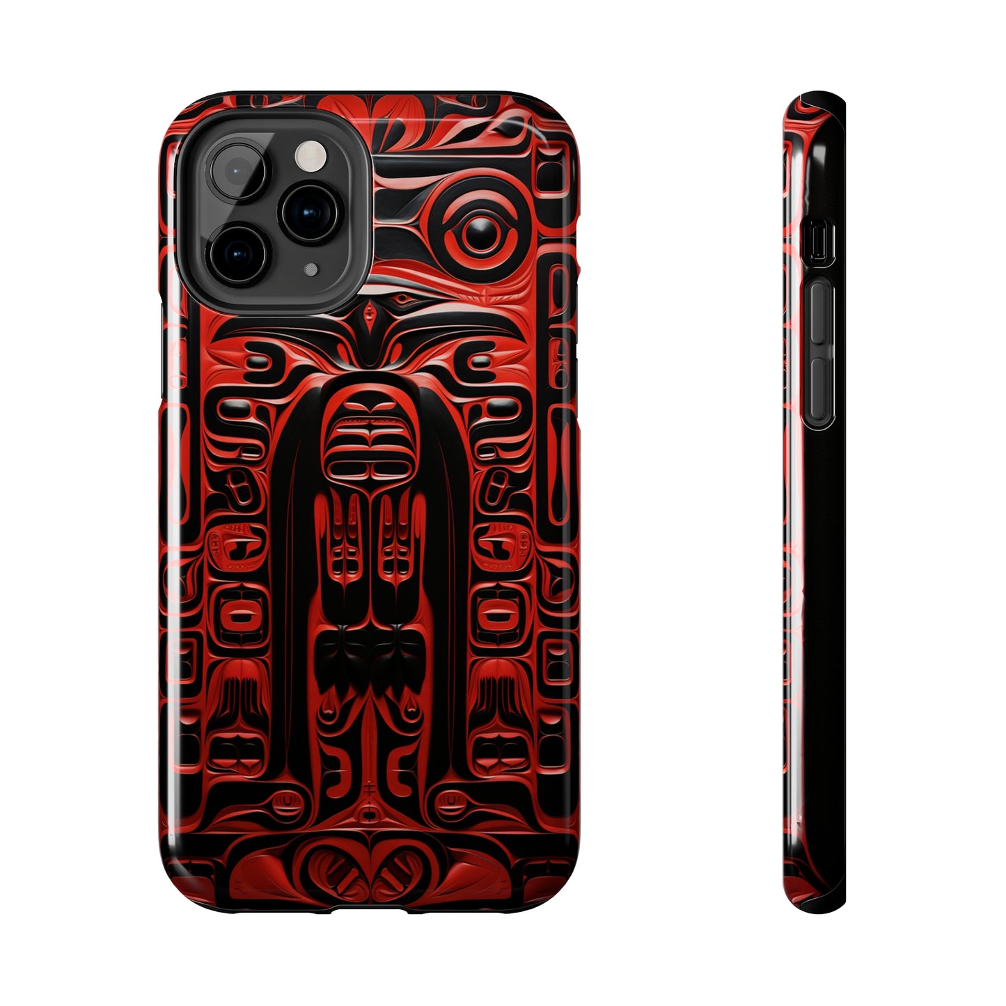 Raven Totems: Northwest Native American Carving | Heritage iPhone Case