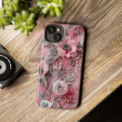 Coquette Aesthetic Floral Art Phone Case