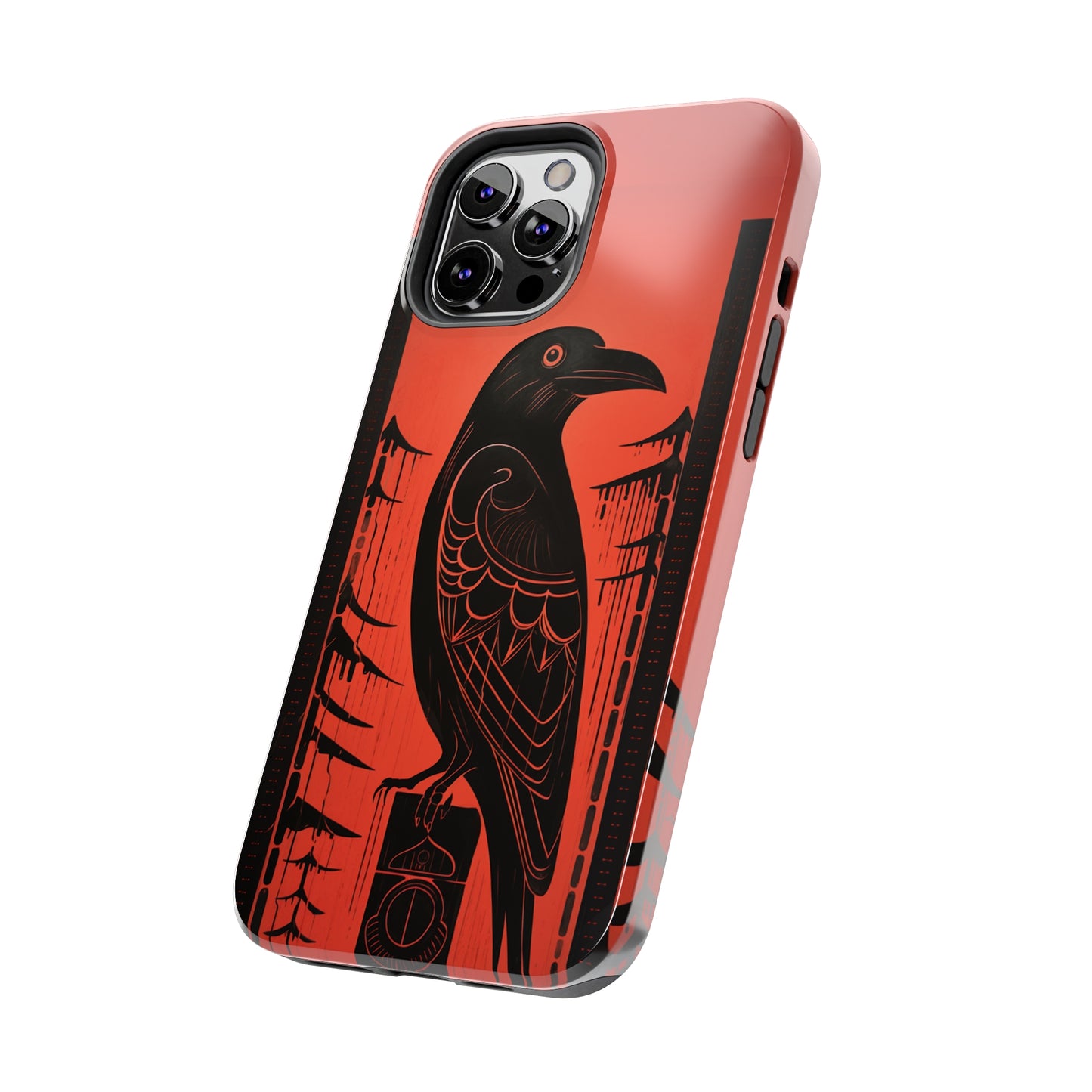 Mystic Totem: Northwest Native American Tribal Raven | Cultural Heritage iPhone Case