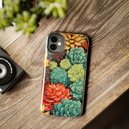 Succulent Desert Cactus Floral iPhone Case | Embrace the Beauty of Arid Elegance