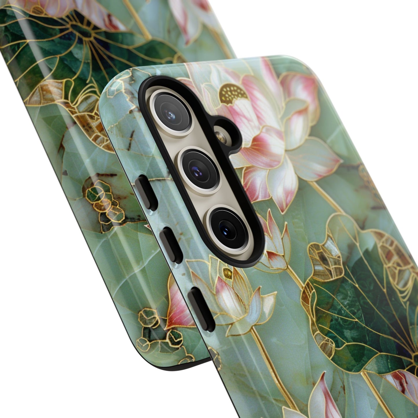 Elegant Floral Phone Case - Tough Cases with Lotus Design